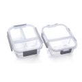 Borosilicate Glass Food Containers 2 compartments (1040ml)