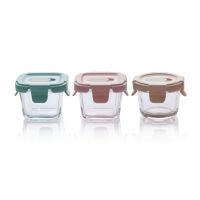 Mini Glass Food Containers | Set of 3 ( 2 x 160ml & 1 x 110ml)